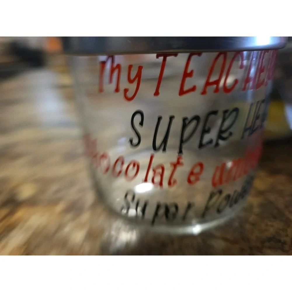 Teacher Homeschool. Classroom. 34 Random.Stamps Class Jar With Lid. Student